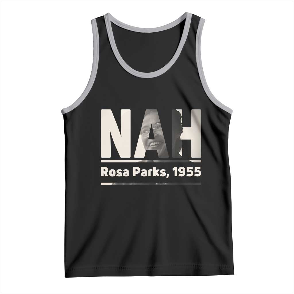 Nah Rosa Parks Tank Top Female Empowerment American History TS12 Black Athletic Heather Print Your Wear