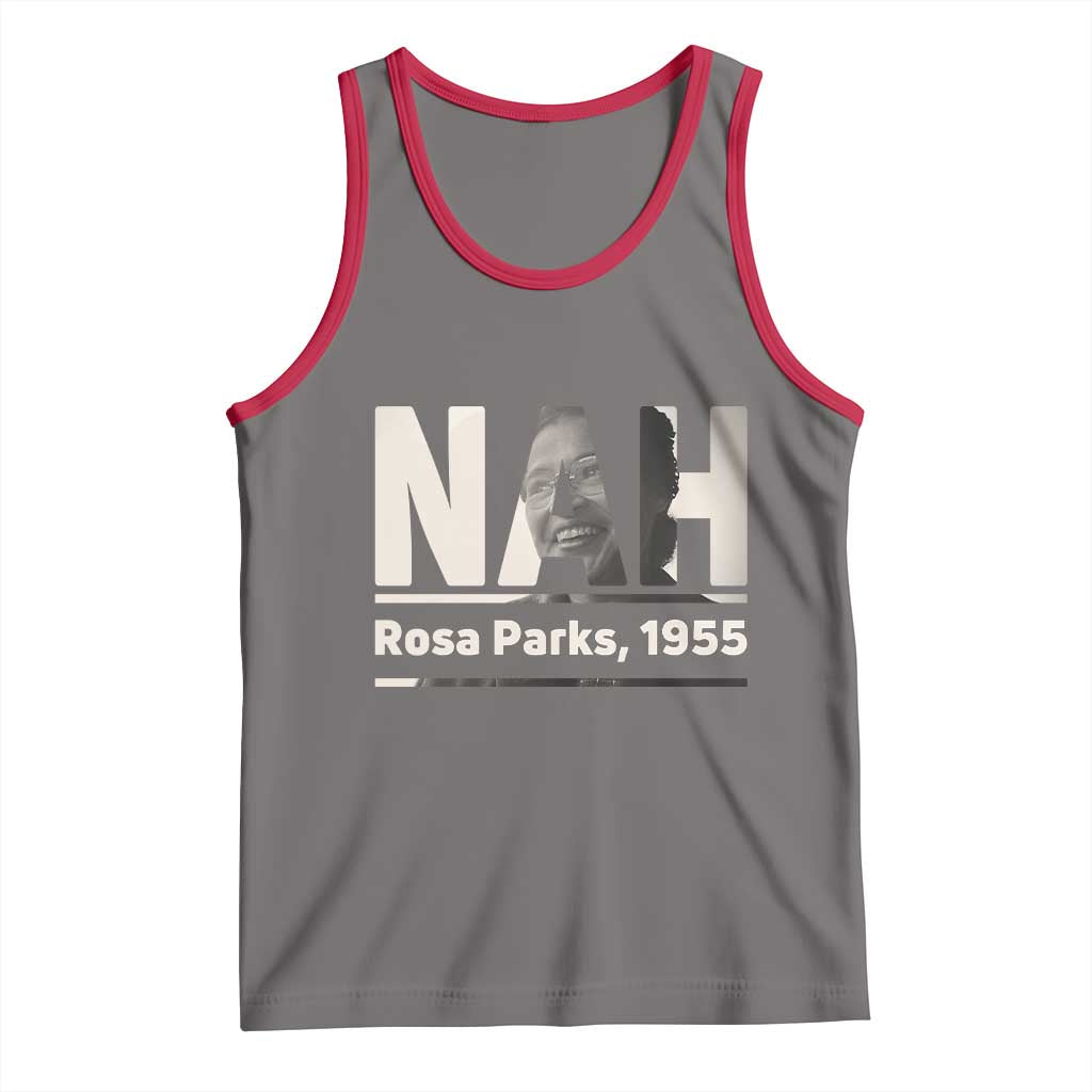 Nah Rosa Parks Tank Top Female Empowerment American History TS12 Deep Heather Red Print Your Wear