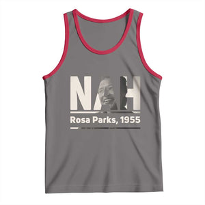 Nah Rosa Parks Tank Top Female Empowerment American History TS12 Deep Heather Red Print Your Wear
