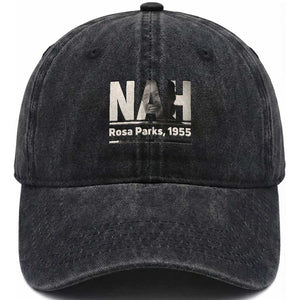 Nah Rosa Parks Washed Cotton Baseball Cap Female Empowerment American History TS12 Print Your Wear