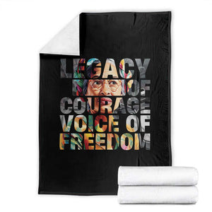 Rosa Parks Throw Blanket Legacy Of Courage Voice Of Freedom TS12 Black Print Your Wear