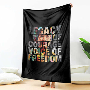 Rosa Parks Throw Blanket Legacy Of Courage Voice Of Freedom TS12 Print Your Wear