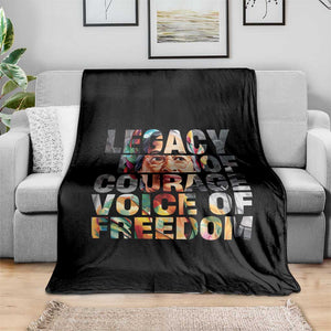 Rosa Parks Throw Blanket Legacy Of Courage Voice Of Freedom TS12 Print Your Wear