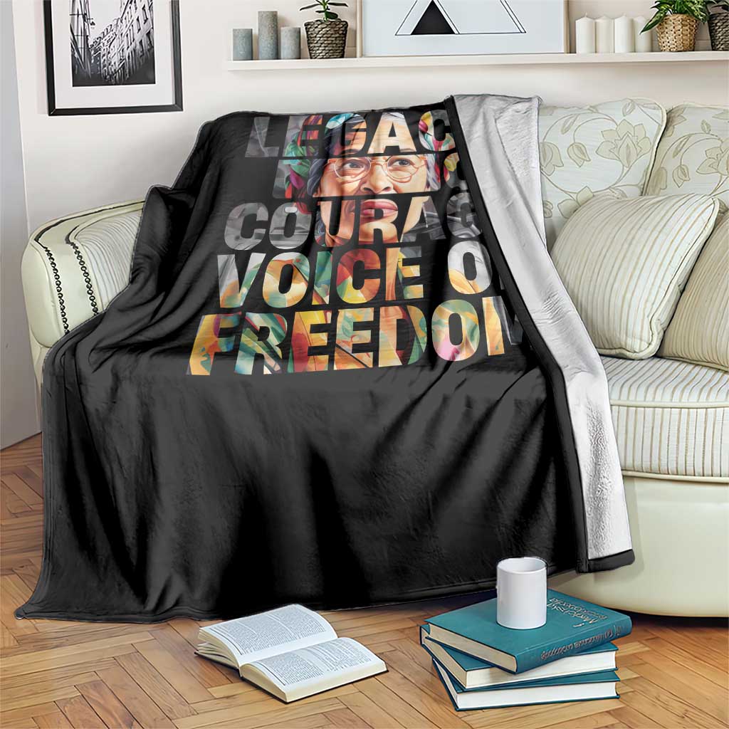 Rosa Parks Throw Blanket Legacy Of Courage Voice Of Freedom TS12 Print Your Wear