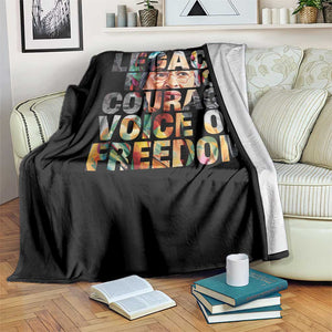 Rosa Parks Throw Blanket Legacy Of Courage Voice Of Freedom TS12 Print Your Wear