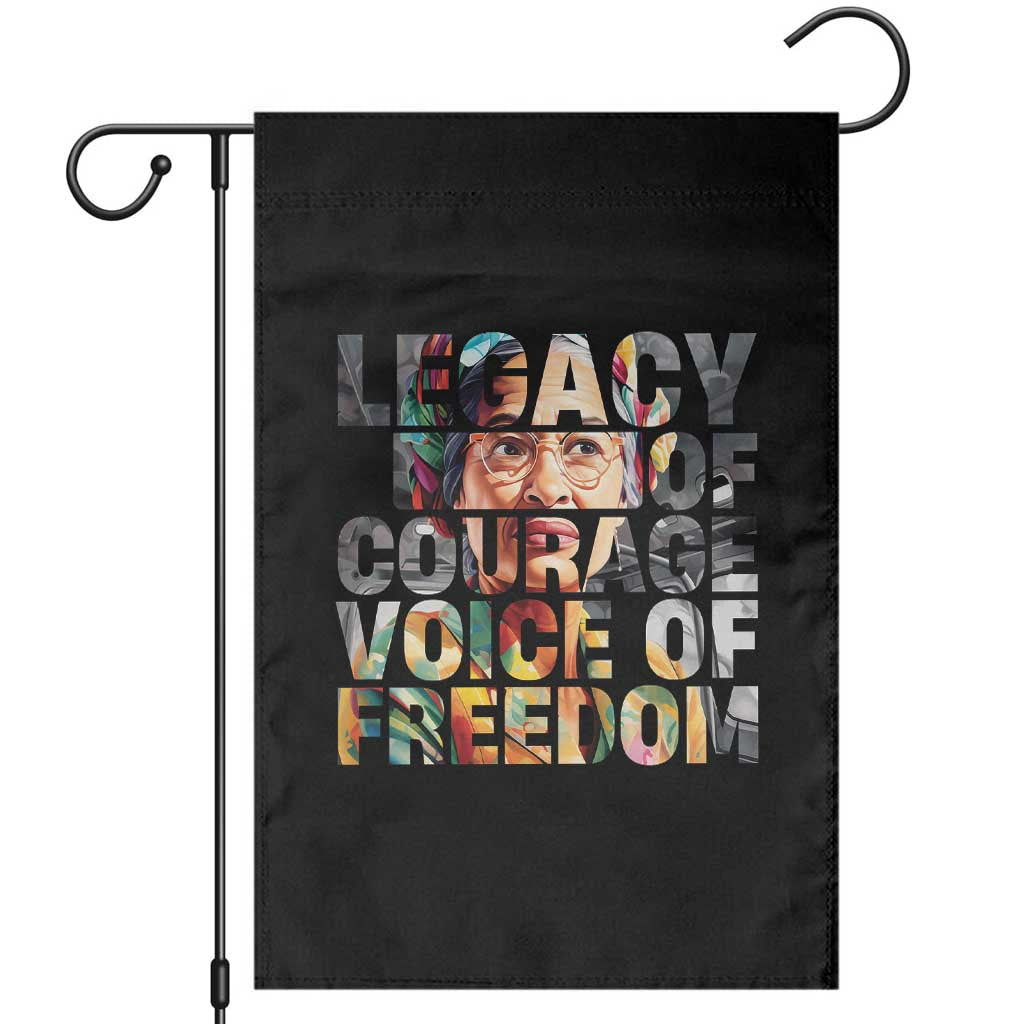 Rosa Parks Garden Flag Legacy Of Courage Voice Of Freedom TS12 Black Print Your Wear