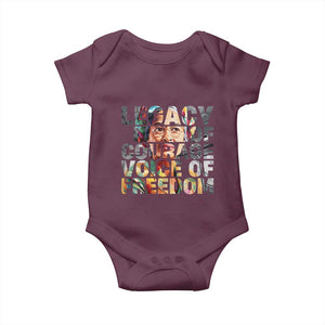 Rosa Parks Baby Onesie Legacy Of Courage Voice Of Freedom TS12 Maroon Print Your Wear