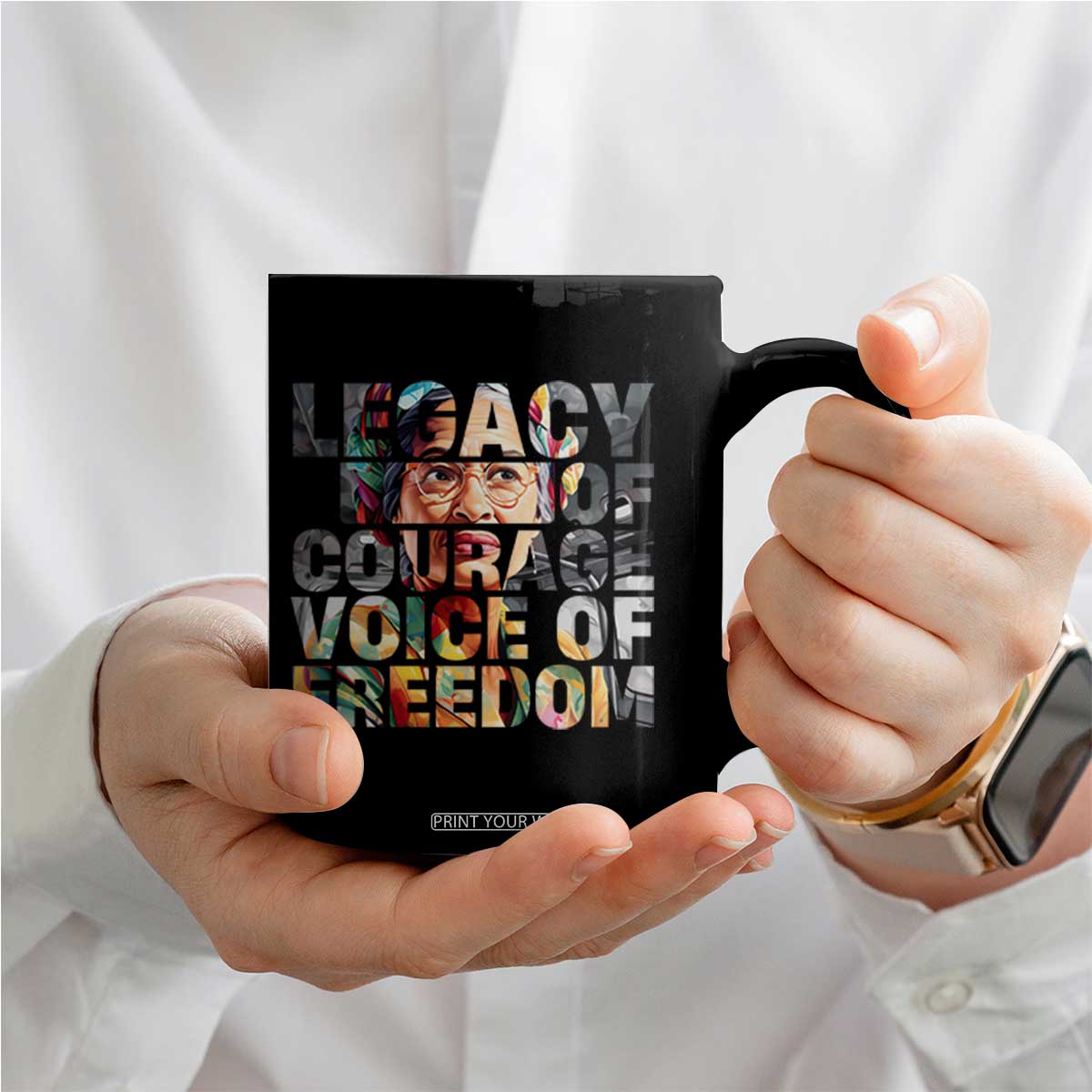 Rosa Parks Coffee Mug Legacy Of Courage Voice Of Freedom TS12 Print Your Wear