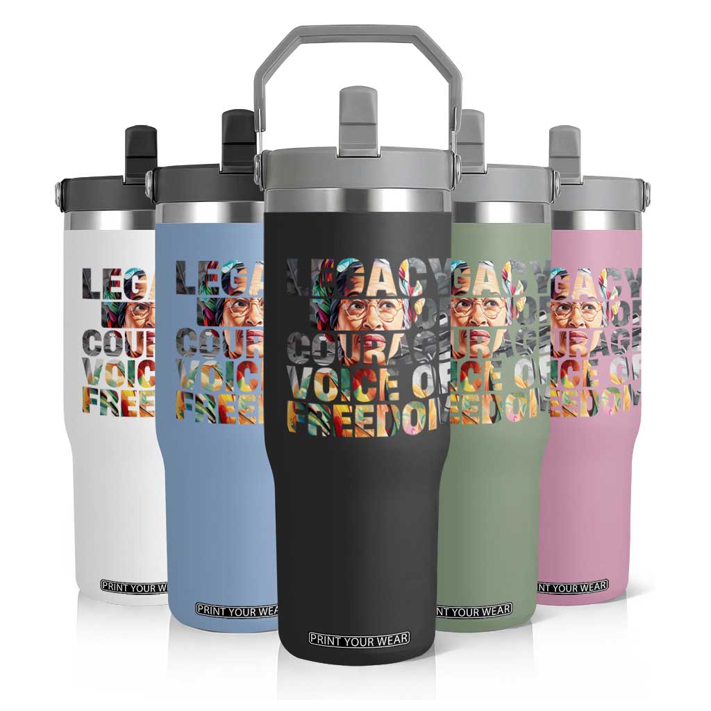 Rosa Parks Flip Straw Tumbler Legacy Of Courage Voice Of Freedom TS12 Print Your Wear