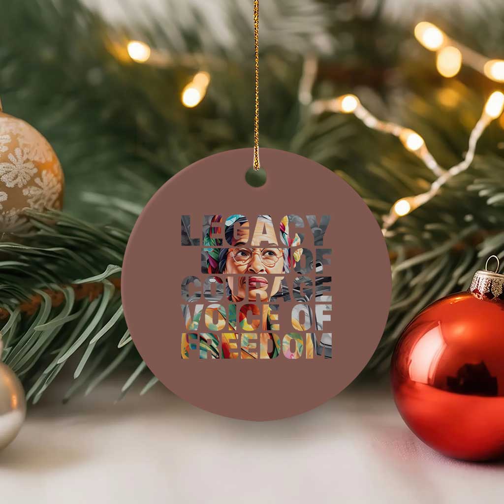 Rosa Parks Ceramic Ornament Legacy Of Courage Voice Of Freedom TS12 1pc Mocha Print Your Wear