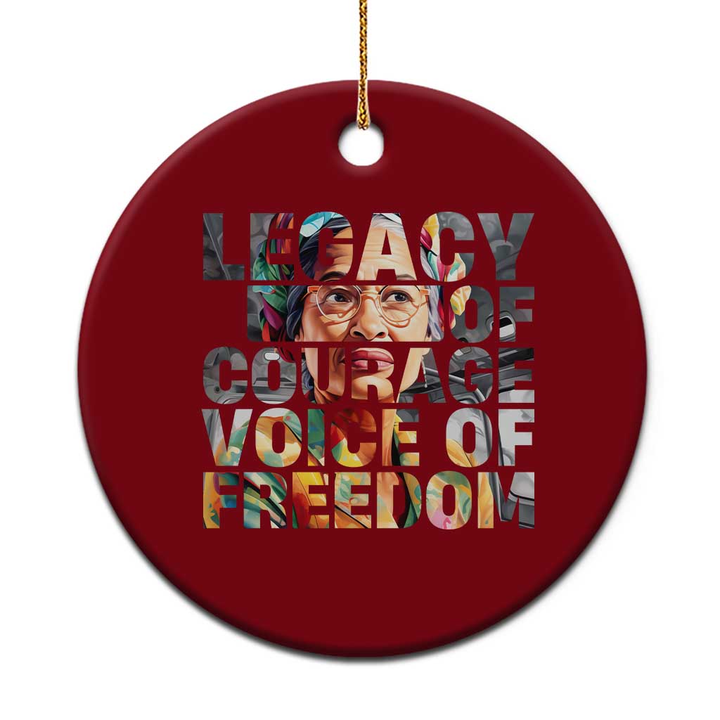 Rosa Parks Ceramic Ornament Legacy Of Courage Voice Of Freedom TS12 1pc Red Print Your Wear
