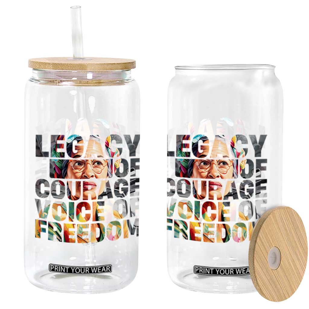 Rosa Parks Glass Can Legacy Of Courage Voice Of Freedom TS12 Print Your Wear