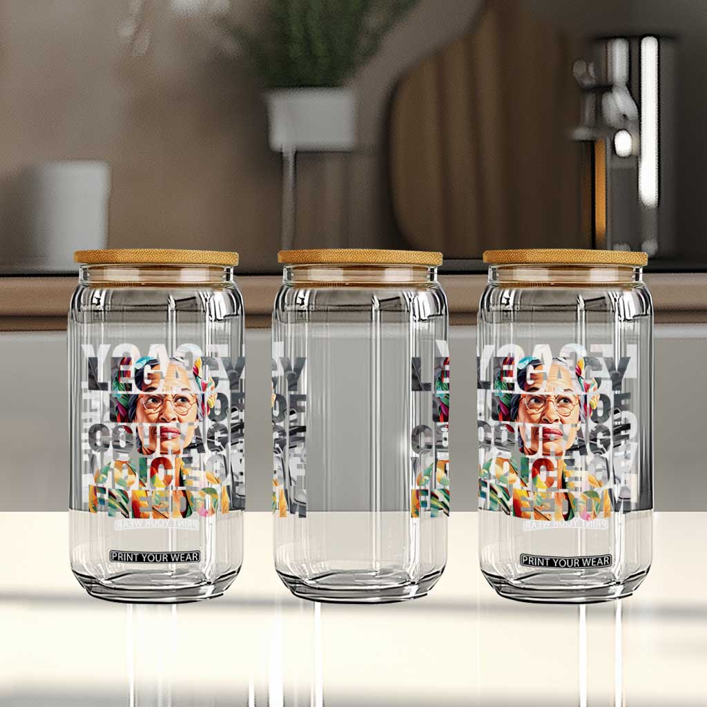 Rosa Parks Glass Can Legacy Of Courage Voice Of Freedom TS12 Print Your Wear