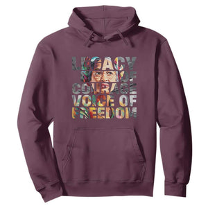 Rosa Parks Hoodie Legacy Of Courage Voice Of Freedom TS12 Maroon Print Your Wear