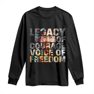Rosa Parks Long Sleeve Shirt Legacy Of Courage Voice Of Freedom TS12 Black Print Your Wear
