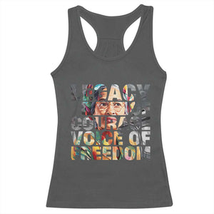 Rosa Parks Racerback Tank Top Legacy Of Courage Voice Of Freedom TS12 Dark Heather Print Your Wear