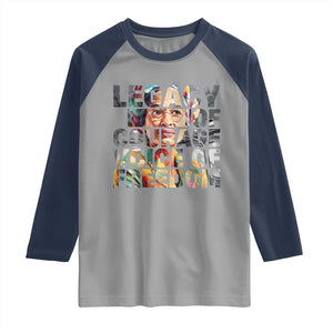 Rosa Parks Raglan Shirt Legacy Of Courage Voice Of Freedom TS12 Sport Gray Navy Print Your Wear
