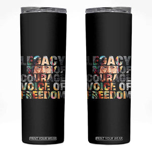 Rosa Parks Skinny Tumbler Legacy Of Courage Voice Of Freedom TS12 Black Print Your Wear