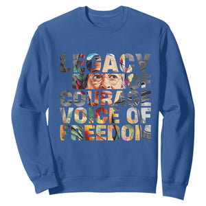Rosa Parks Sweatshirt Legacy Of Courage Voice Of Freedom TS12 Royal Blue Print Your Wear