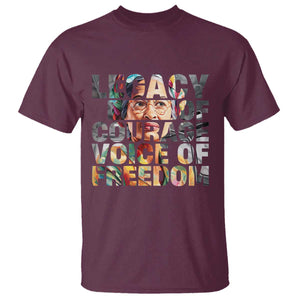 Rosa Parks T Shirt Legacy Of Courage Voice Of Freedom TS12 Maroon Print Your Wear