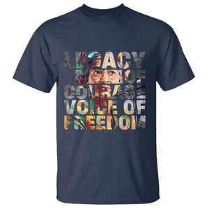 Rosa Parks T Shirt Legacy Of Courage Voice Of Freedom TS12 Navy Print Your Wear