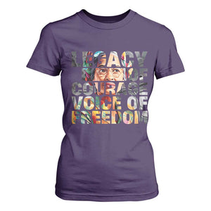 Rosa Parks T Shirt For Women Legacy Of Courage Voice Of Freedom TS12 Purple Print Your Wear