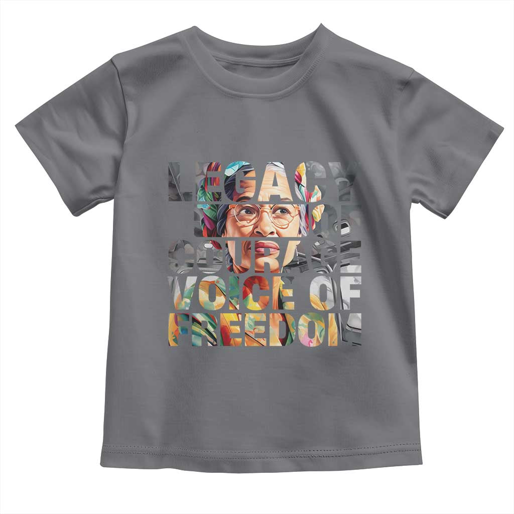 Rosa Parks Toddler T Shirt Legacy Of Courage Voice Of Freedom TS12 Charcoal Print Your Wear