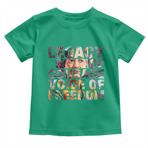 Rosa Parks Toddler T Shirt Legacy Of Courage Voice Of Freedom TS12 Irish Green Print Your Wear