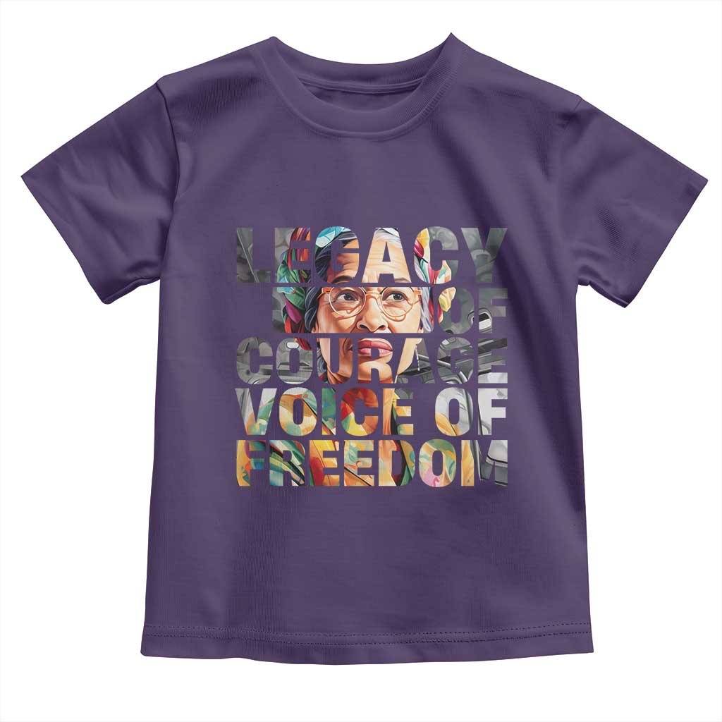 Rosa Parks Toddler T Shirt Legacy Of Courage Voice Of Freedom TS12 Purple Print Your Wear