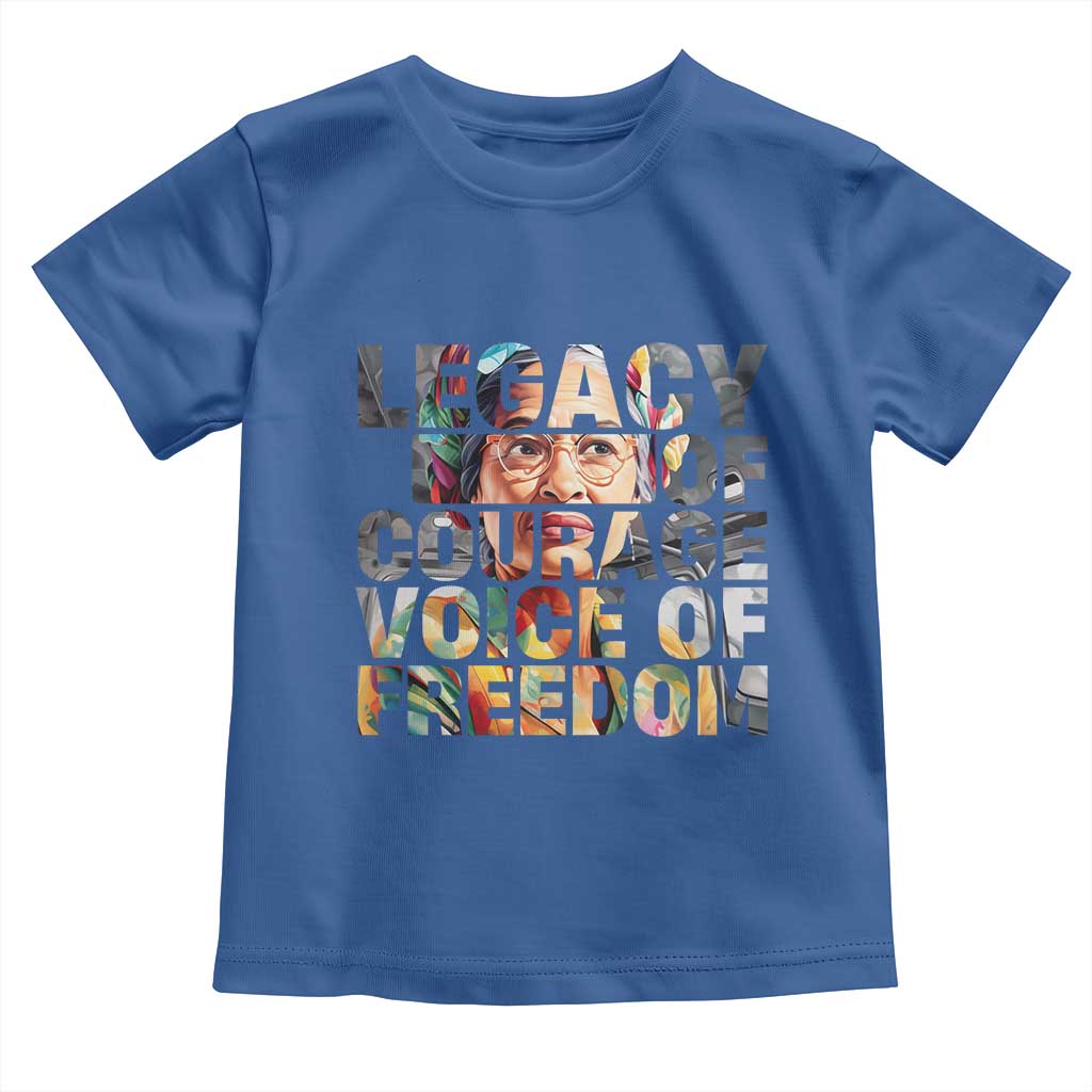 Rosa Parks Toddler T Shirt Legacy Of Courage Voice Of Freedom TS12 Royal Blue Print Your Wear