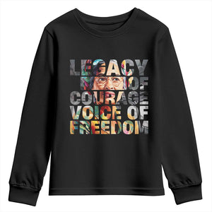 Rosa Parks Youth Sweatshirt Legacy Of Courage Voice Of Freedom TS12 Black Print Your Wear