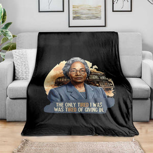 Rosa Parks Tired Of Giving In Throw Blanket Civil Rights Activist TS12 Print Your Wear