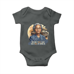 Rosa Parks Tired Of Giving In Baby Onesie Civil Rights Activist TS12 Dark Heather Print Your Wear