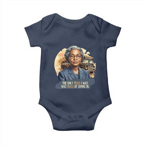 Rosa Parks Tired Of Giving In Baby Onesie Civil Rights Activist TS12 Navy Print Your Wear