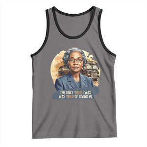 Rosa Parks Tired Of Giving In Tank Top Civil Rights Activist TS12 Deep Heather Black Print Your Wear