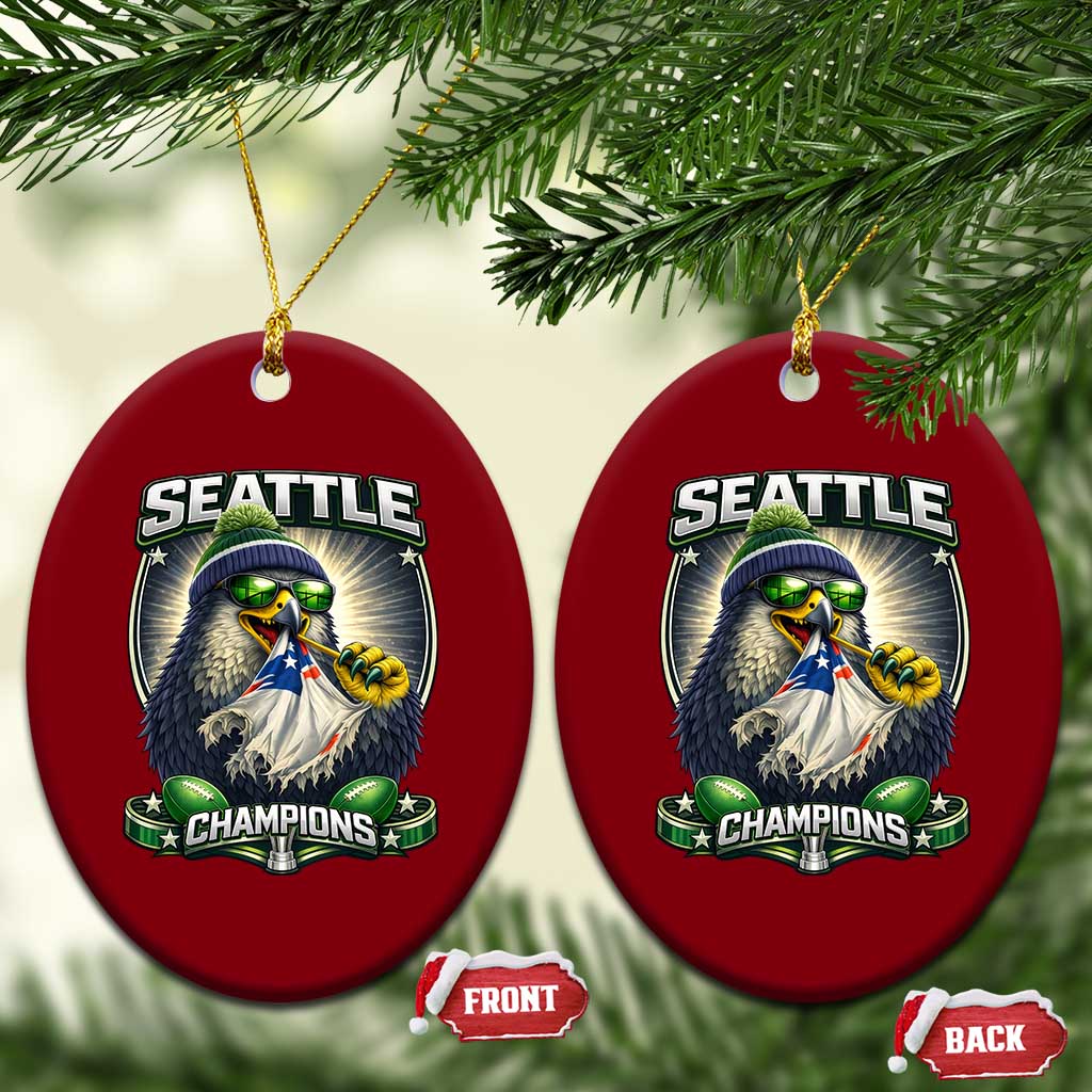 Seattle Champions Fan Pride Ceramic Ornament Football Fan Gift TS12 Print Your Wear