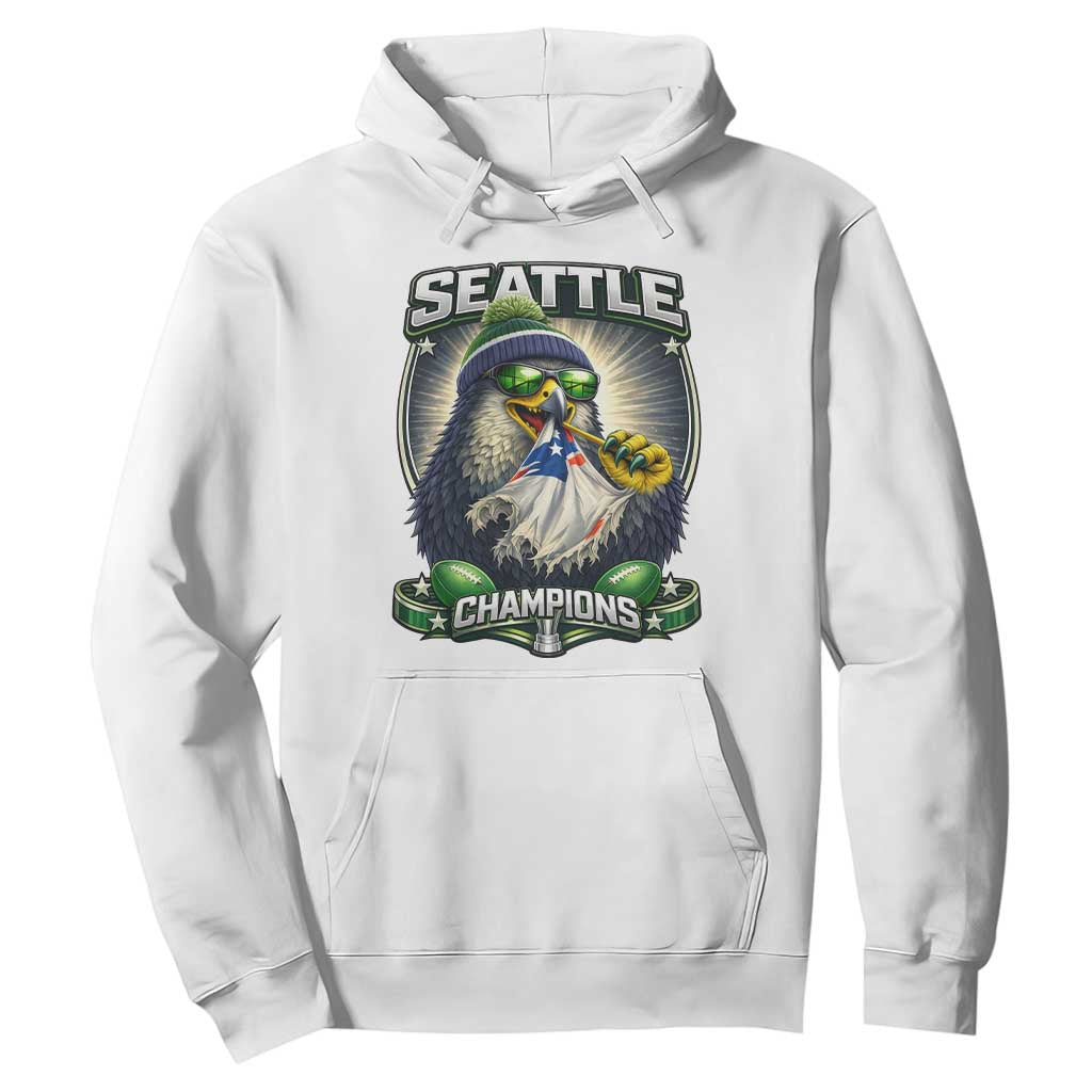 Seattle Champions Fan Pride Hoodie Football Fan Gift TS12 White Print Your Wear