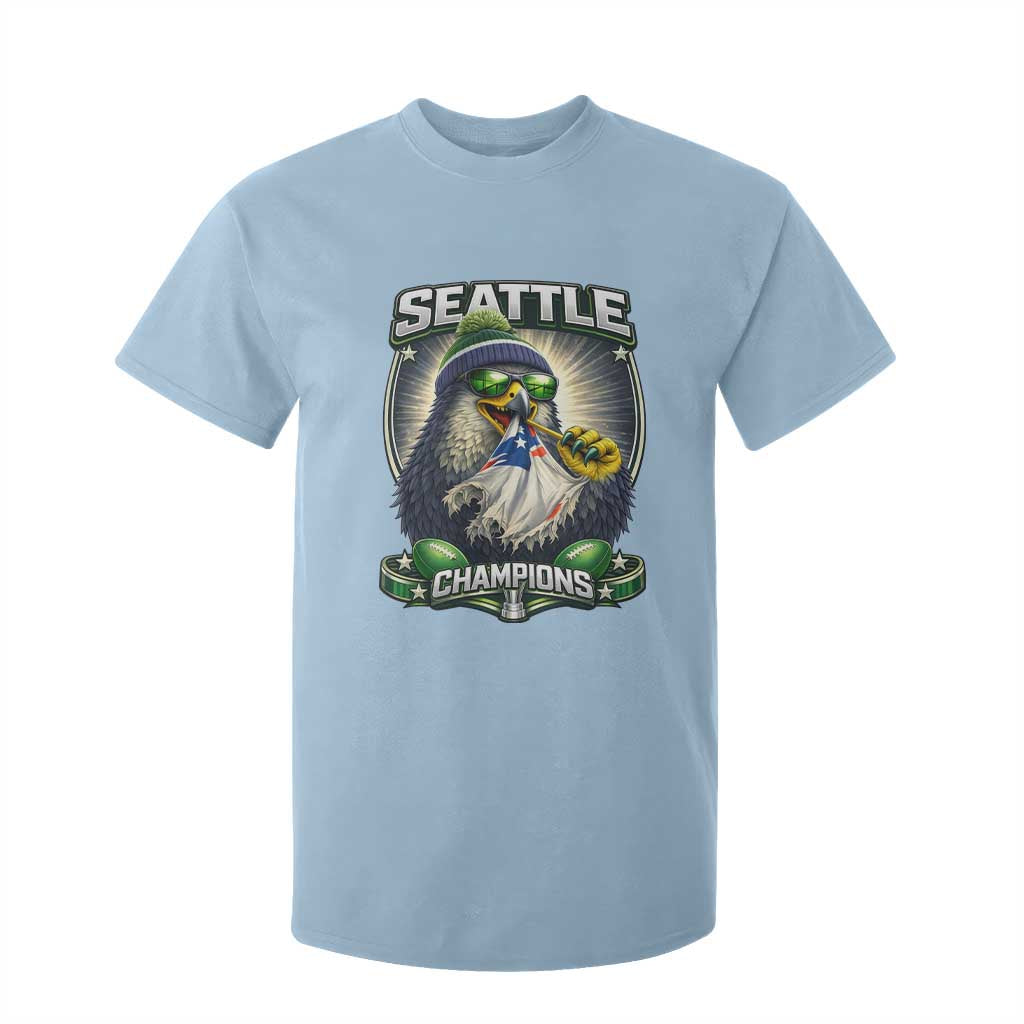 Seattle Champions Fan Pride T Shirt For Kid Football Fan Gift TS12 Light Blue Print Your Wear