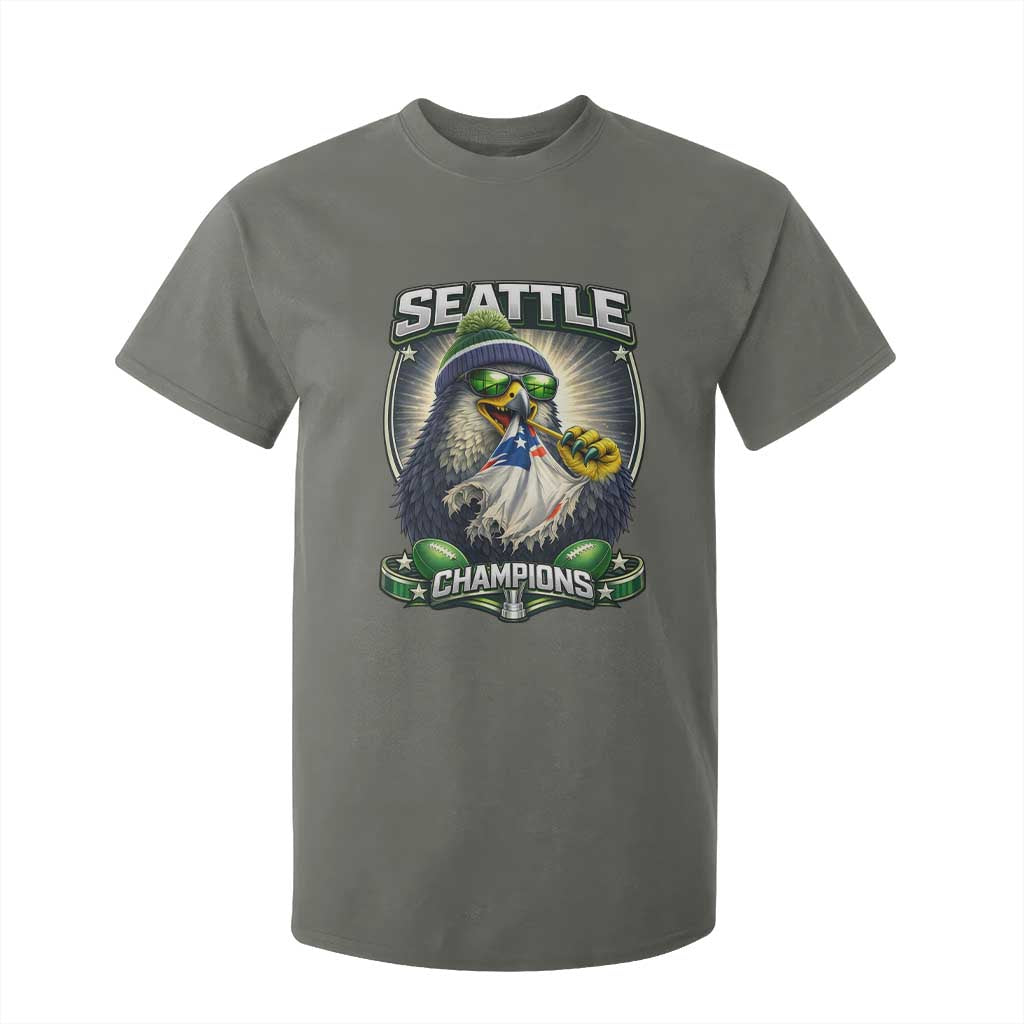 Seattle Champions Fan Pride T Shirt For Kid Football Fan Gift TS12 Military Green Print Your Wear