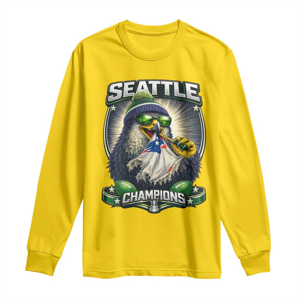 Seattle Champions Fan Pride Long Sleeve Shirt Football Fan Gift TS12 Daisy Print Your Wear