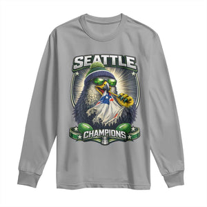 Seattle Champions Fan Pride Long Sleeve Shirt Football Fan Gift TS12 Sport Gray Print Your Wear