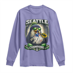 Seattle Champions Fan Pride Long Sleeve Shirt Football Fan Gift TS12 Violet Print Your Wear