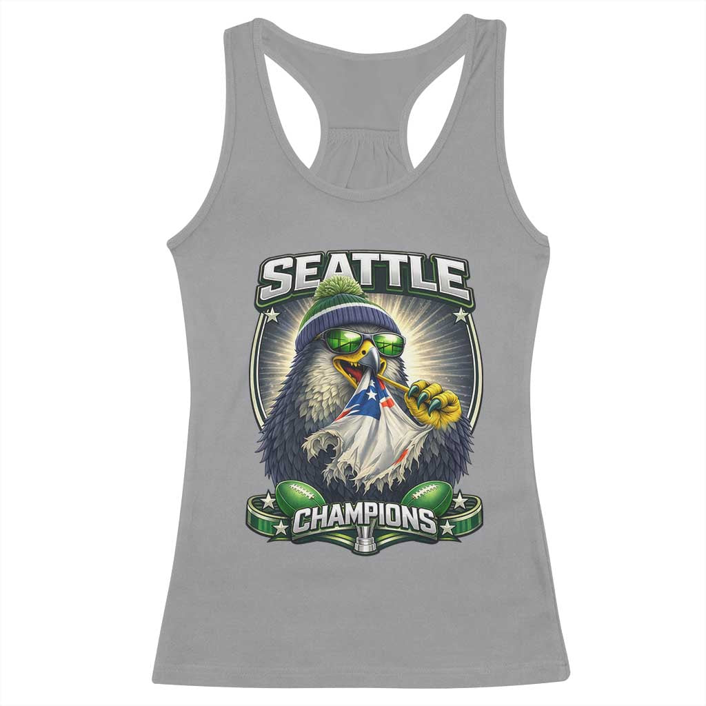 Seattle Champions Fan Pride Racerback Tank Top Football Fan Gift TS12 Sport Gray Print Your Wear