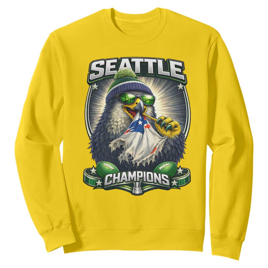 Seattle Champions Fan Pride Sweatshirt Football Fan Gift TS12 Daisy Print Your Wear
