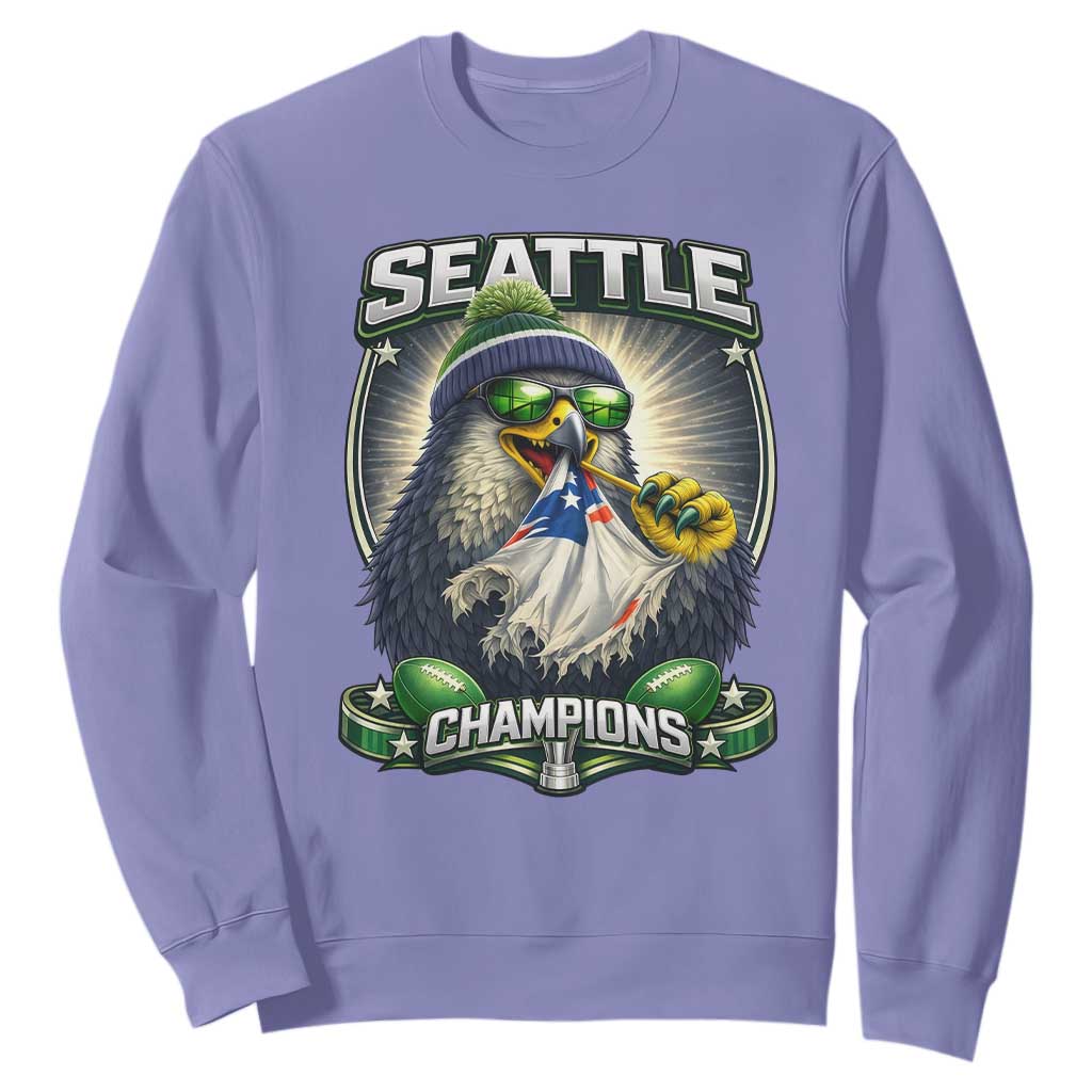 Seattle Champions Fan Pride Sweatshirt Football Fan Gift TS12 Violet Print Your Wear