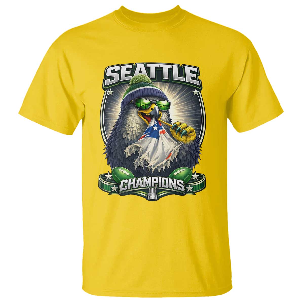 Seattle Champions Fan Pride T Shirt Football Fan Gift TS12 Daisy Print Your Wear