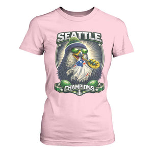Seattle Champions Fan Pride T Shirt For Women Football Fan Gift TS12 Light Pink Print Your Wear