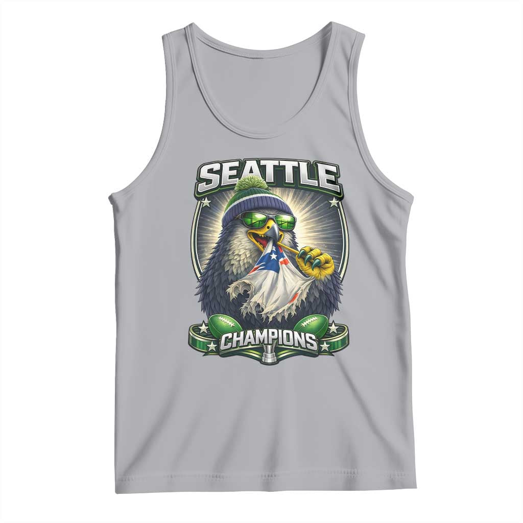 Seattle Champions Fan Pride Tank Top Football Fan Gift TS12 Athletic Heather Print Your Wear