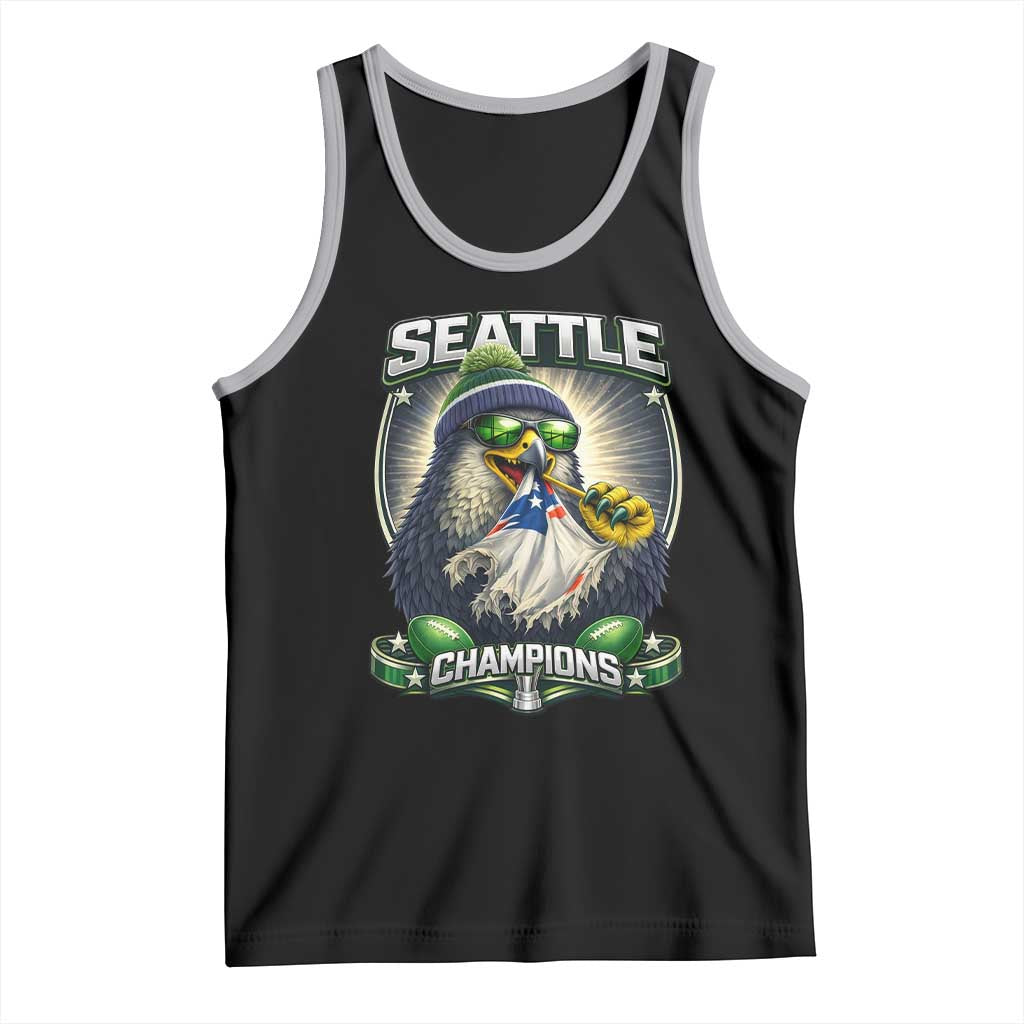 Seattle Champions Fan Pride Tank Top Football Fan Gift TS12 Black Athletic Heather Print Your Wear