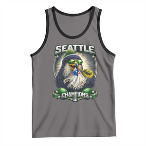 Seattle Champions Fan Pride Tank Top Football Fan Gift TS12 Deep Heather Black Print Your Wear